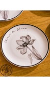 FLOWER PLATE 19CM   