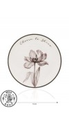 FLOWER PLATE 19CM   