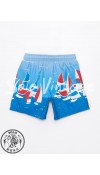 SWIMMING SHORTS BLUE PRINTED             