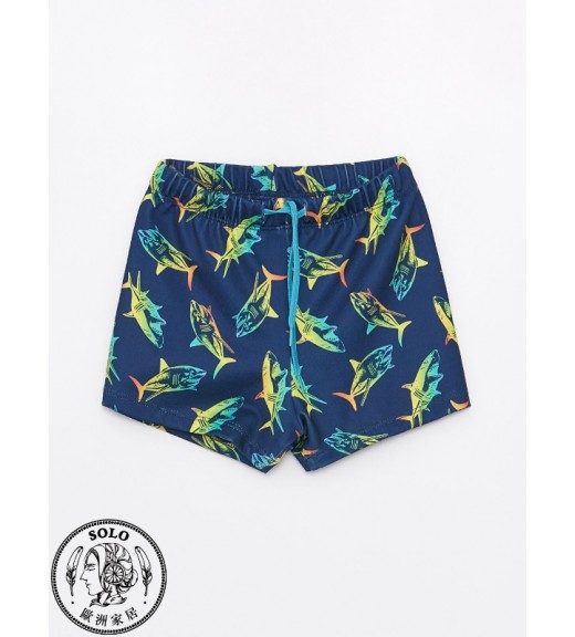 SWIMMING SUIT NAVY PRINTED            