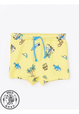 SWIMMING SUIT YELLOW PRINT         
