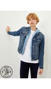 COTTON WOVEN SHORT COAT - MID RODEO