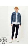COTTON WOVEN SHORT COAT - MID RODEO