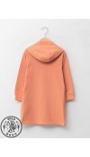 COTTON KNIT DRESS - DULL ORANGE