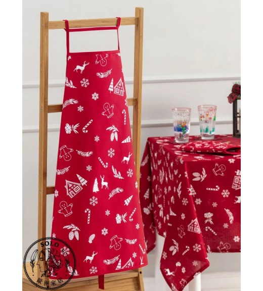 COTTON PLASTIC APRON - MIX PRINTED/STD
