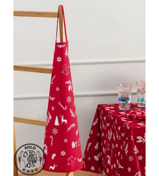 COTTON PLASTIC APRON - MIX PRINTED/STD