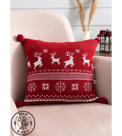 ACRYLIC WOVEN CUSHION - MIX PRINTED/45.