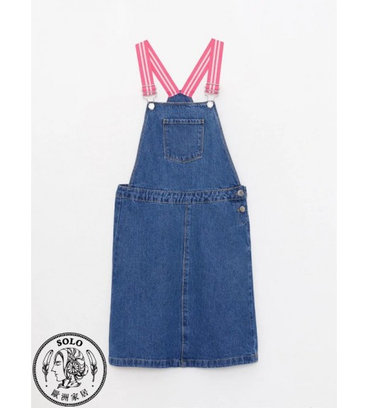 COTTON WOVEN OVERALL SKIRT - MEDIUM RODEO