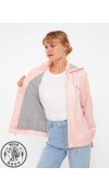 POLYESTER WOVEN SHORT COAT - POWDER PINK