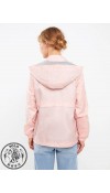 POLYESTER WOVEN SHORT COAT - POWDER PINK