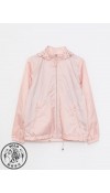 POLYESTER WOVEN SHORT COAT - POWDER PINK