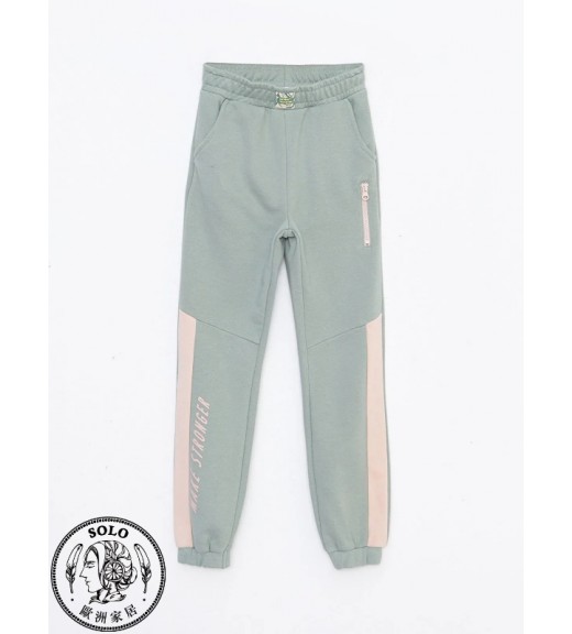 COTTON WOVEN TROUSERS - DULL GREEN