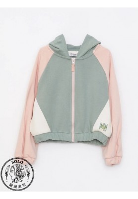 COTTON KNIT CARDIGAN - DULL GREEN