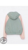 COTTON KNIT CARDIGAN - DULL GREEN