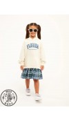 COTTON KNIT DRESS - CREAM
