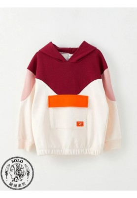 COTTON KNIT SWEATSHIRT    - PALE PINK