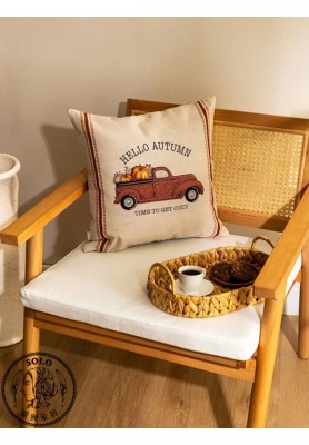 POLYESTER WOVEN CUSHION - MIX PRINTED/45.