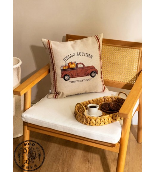 POLYESTER WOVEN CUSHION - MIX PRINTED/45.