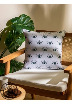 POLYESTER WOVEN CUSHION - MIX PRINTED/45.