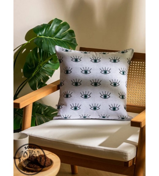 POLYESTER WOVEN CUSHION - MIX PRINTED/45.