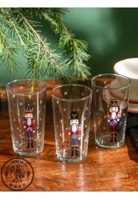 GLASS METAL WATER GLASS   - MIX PRINTED/STD