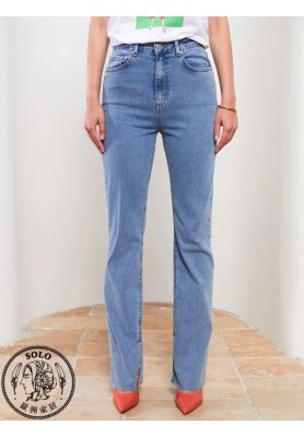 COTTON WOVEN TROUSERS - MID RODEO