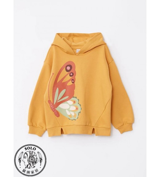 COTTON KNIT SWEATSHIRT    - DULL YELLOW