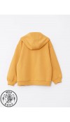 COTTON KNIT SWEATSHIRT    - DULL YELLOW