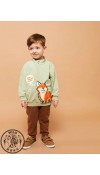 COTTON KNIT SWEATSHIRT    - LIGHT GREEN