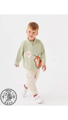 COTTON KNIT SWEATSHIRT    - LIGHT GREEN